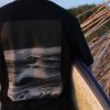 BLACK T-shirt waves Surf Λdvs x Miamis