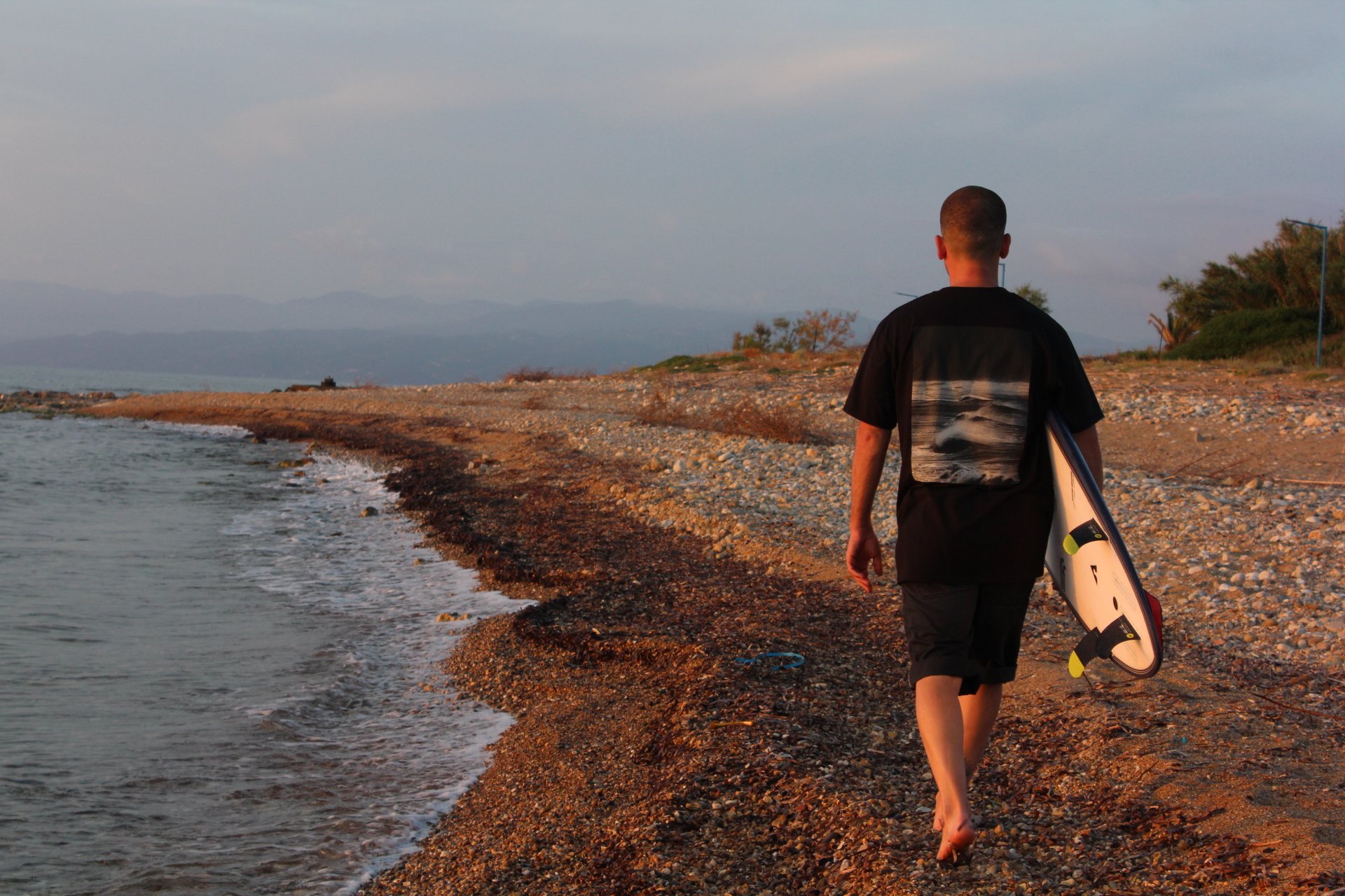 BLACK T-shirt waves Surf Λdvs x Miamis