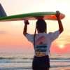 White T-shirt Surf Λdvs Life is better when you surf