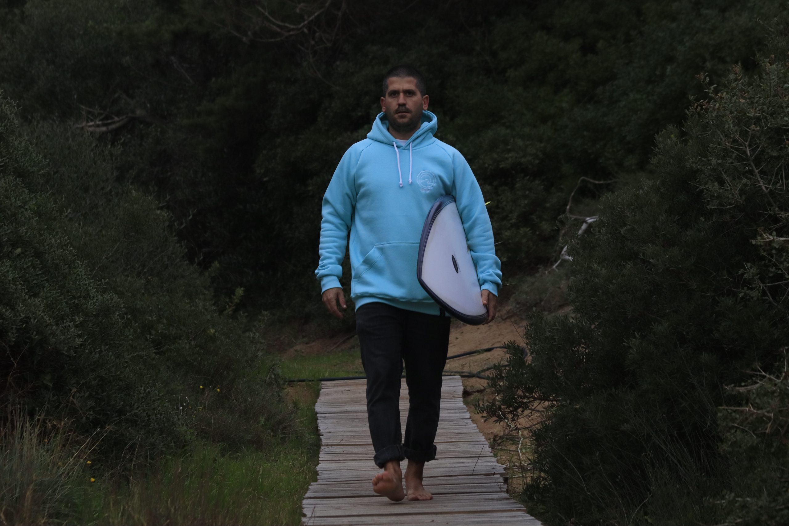 Surf Λdvs Turquoise Logo Hoodie FW 23