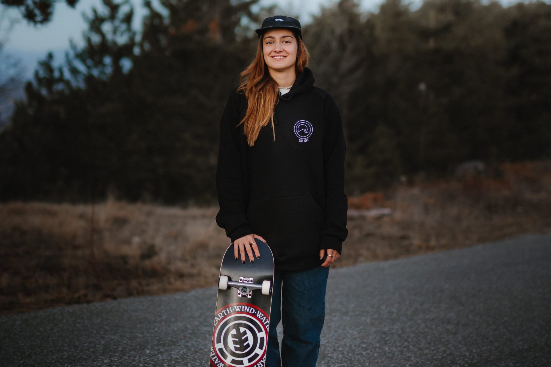 Surf Λdvs Black Logo Hoodie FW 23