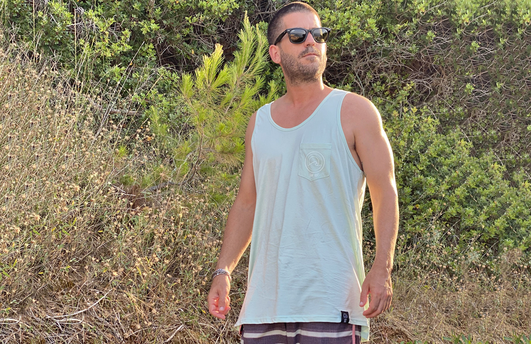 Mint logo tank top