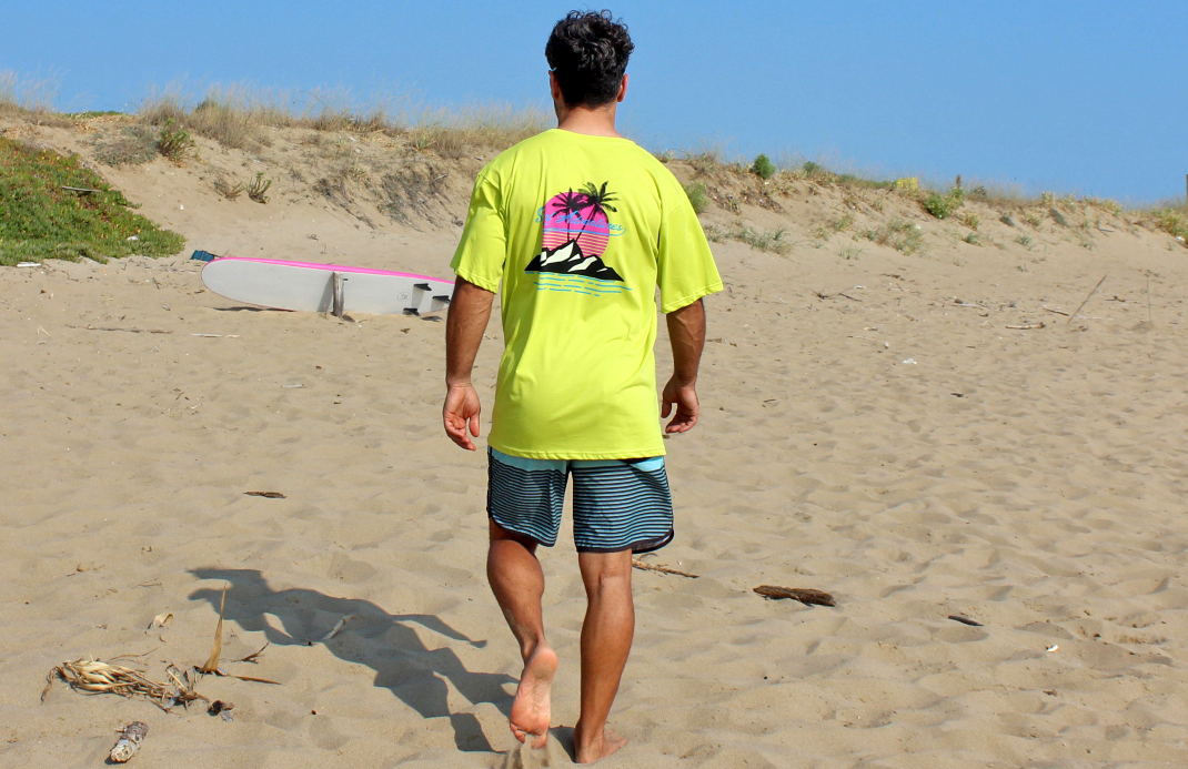 Lime T-shirt Surf Λdvs lime Palm