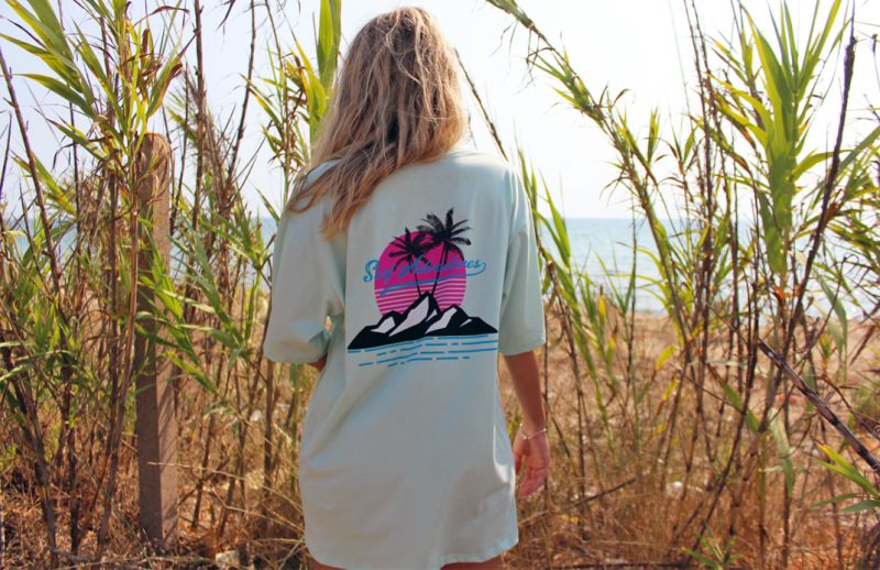 Mint T-shirt Surf Λdvs Mint Palm